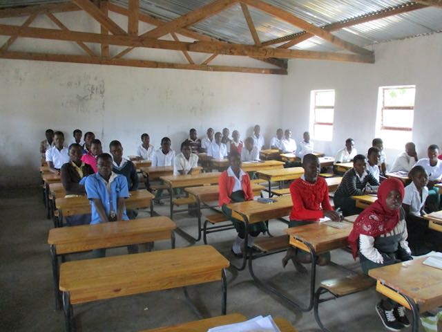 High School classroom in Malawi Africa
